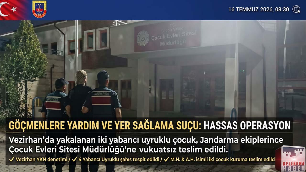Jandarmadan Vezirhan’da Yol Kontrolü: Yasadışı Geçişe İmkan Sağlayan 2 Kişiye Gözaltı