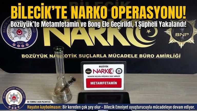 Bilecik’te Uyuşturucu Operasyonu: 1 Şüpheli Yakalandı