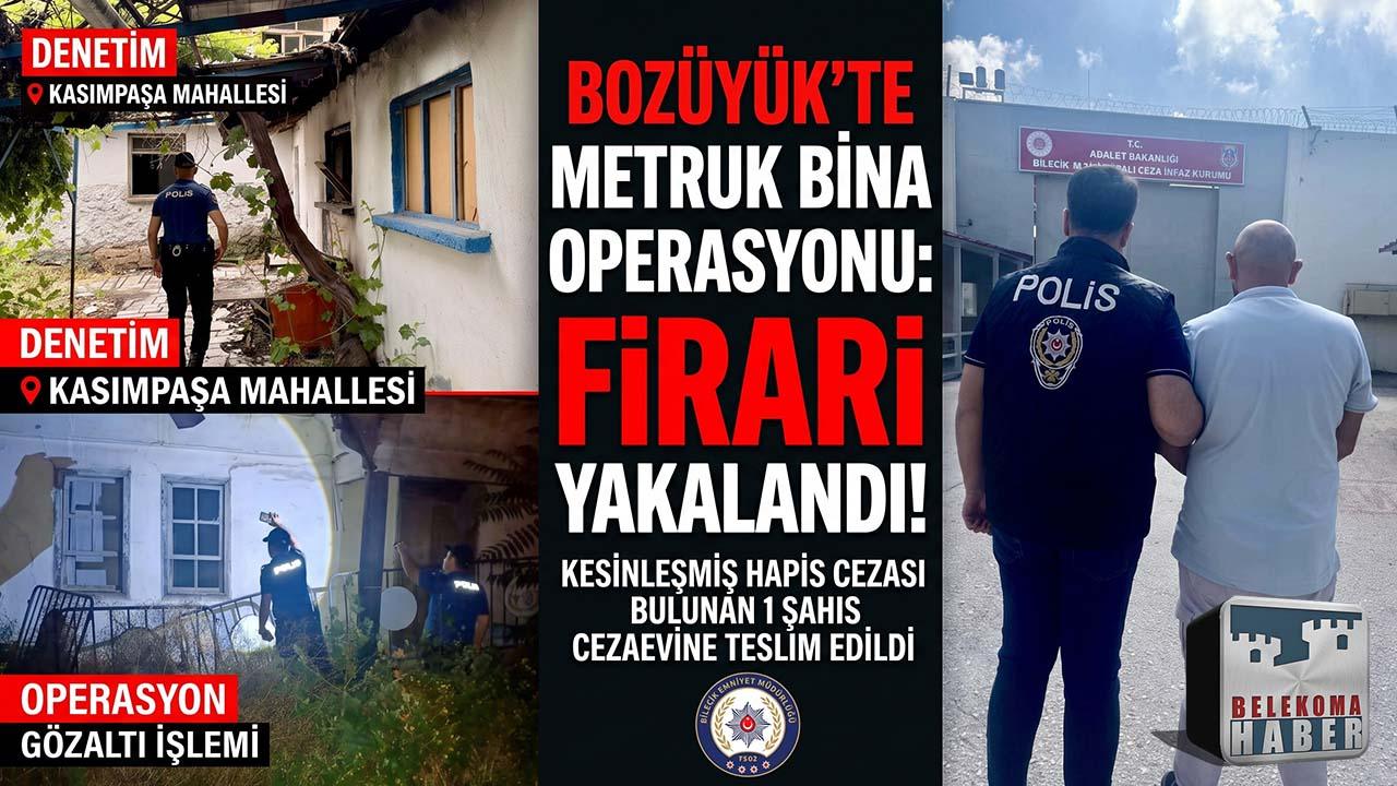 Bozüyük Polisi Affetmedi: Metruk Binalara Şok Baskın!