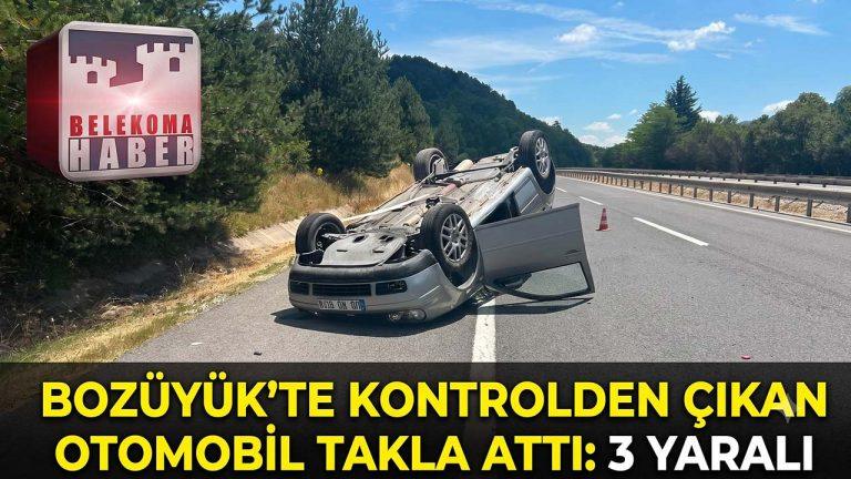 Bozüyük’te Otomobil Takla Attı: 3 Kişi Yaralandı | Belekoma Haber