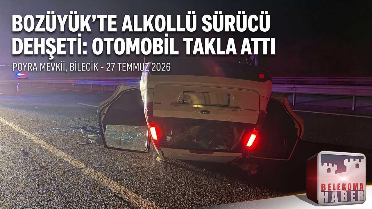 Poyra Mevkiinde Tek Taraflı Kaza: Kontrolden Çıkan Otomobil Takla Attı