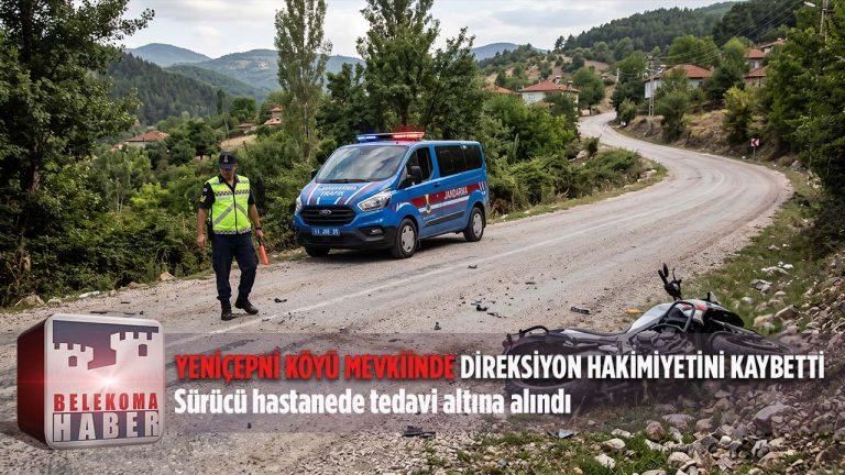 Bozüyük Yeniçepni Köyü Mevkiinde Motosiklet Kazası: 1 Yaralı