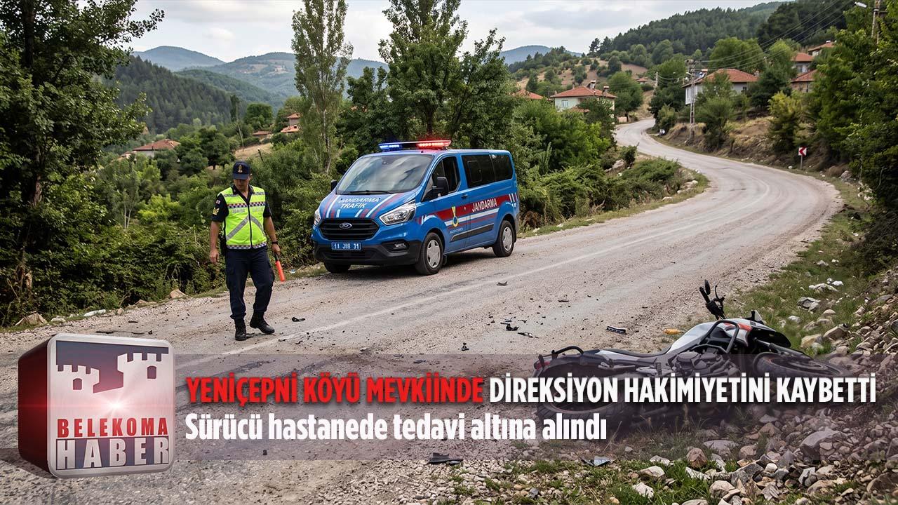 Bozüyük Yeniçepni Köyü Mevkiinde Motosiklet Kazası: 1 Yaralı
