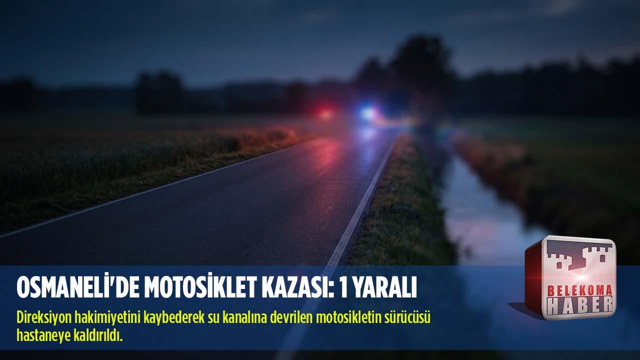 Osmaneli Beşevler Mevkiinde Motosiklet Kazası: Sürücü Hastaneye Kaldırıldı