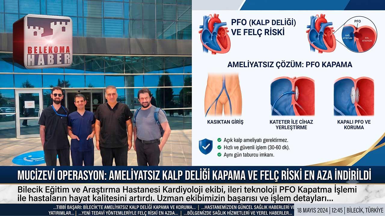 Bilecik’te Hayat Kurtaran Ameliyatsız Kalp Müdahalesi