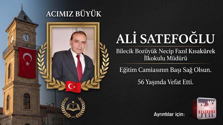 Bilecik Eğitim Camiasının Acı Kaybı: Okul Müdürü Ali Satefoğlu Evinde Ölü Bulundu