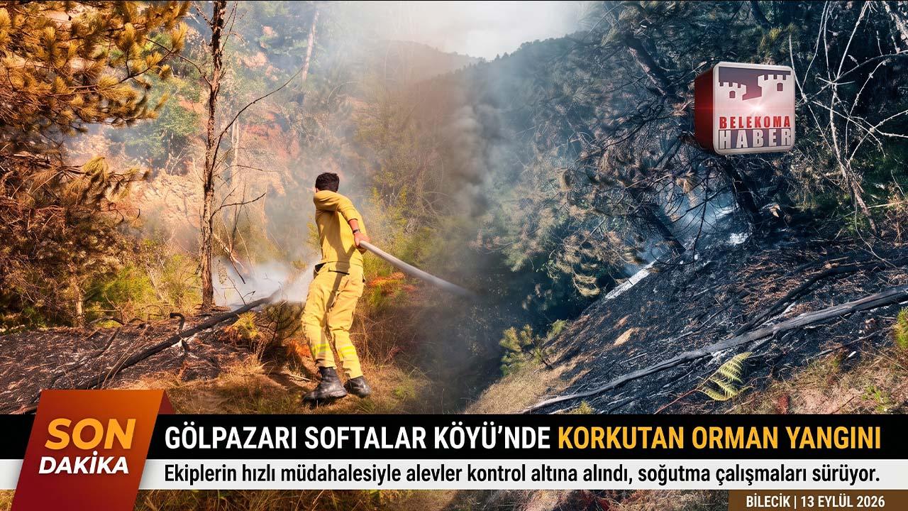 Bilecik Gölpazarı Softalar Köyü’nde Yangın Kontrol Altına Alındı