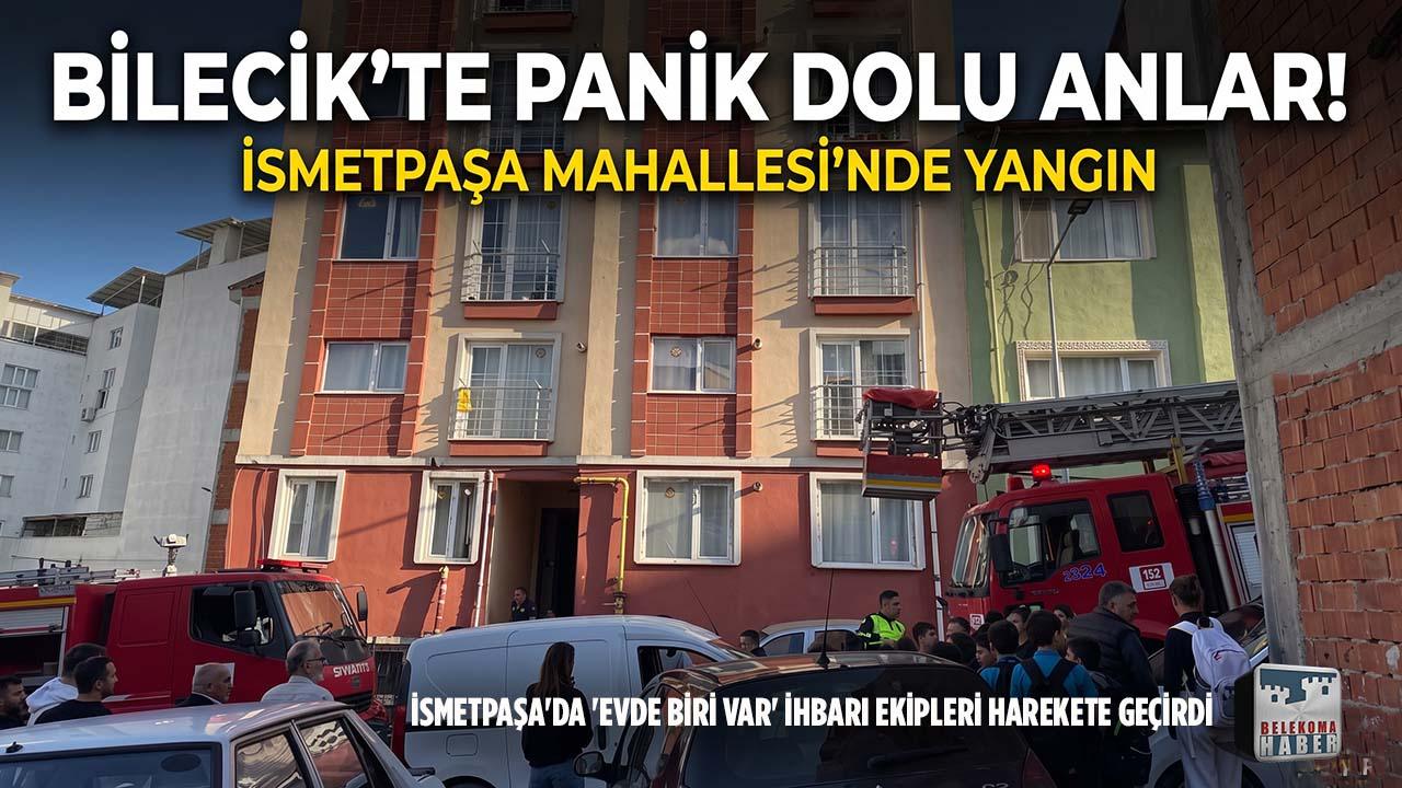 Bilecik İsmetpaşa Mahallesi’nde Ev Yangını: İtfaiye Kapıyı Kırarak Müdahale Etti