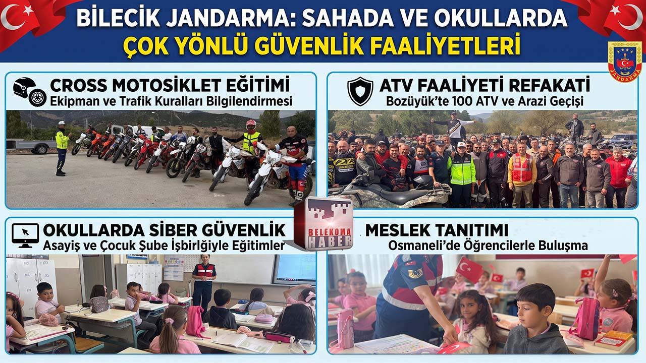 Bilecik Jandarması’ndan Yoğun Mesai: Hem Trafikte Hem Okullarda Güvenlik Eğitimi