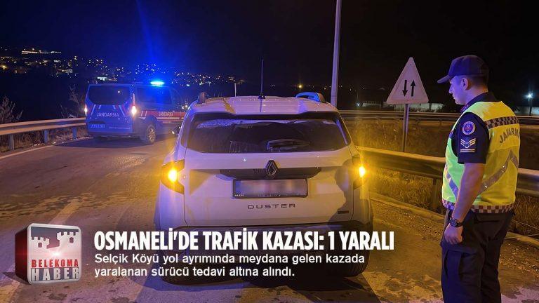 Bilecik Osmaneli’de Trafik Kazası: Motosiklet Otomobile Çarptı, 1 Yaralı