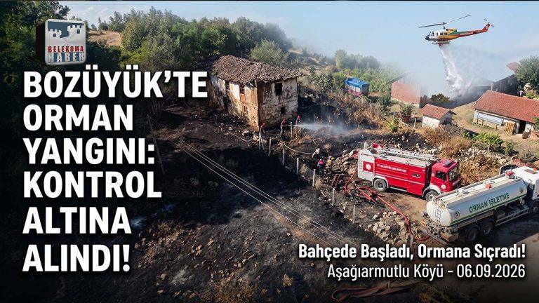 Bozüyük’te Bahçeden Ormana Sıçrayan Yangın Söndürüldü