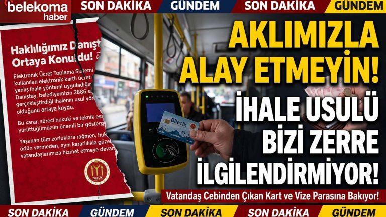 Aklımızla Alay Etmeyin! İhale Usulü Bizi Zerre İlgilendirmiyor