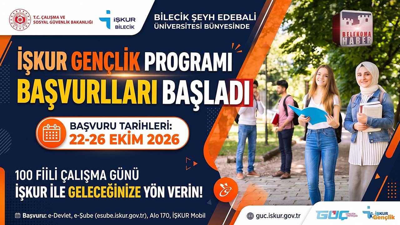 Bilecik Şeyh Edebali Üniversitesi İŞKUR Gençlik Programı Başvuruları Başladı