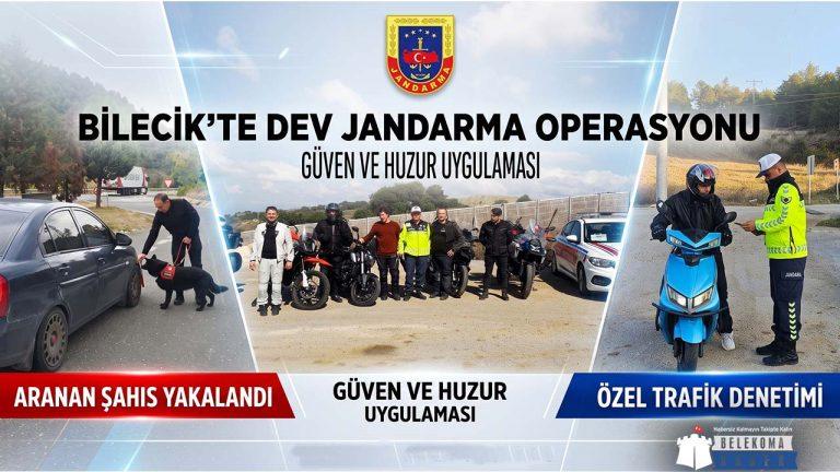 Bilecik’te Jandarmadan Kapsamlı Güvenlik Çemberi: Aranan Şahıslar Yakalandı, Trafik Denetimleri Sıklaştı