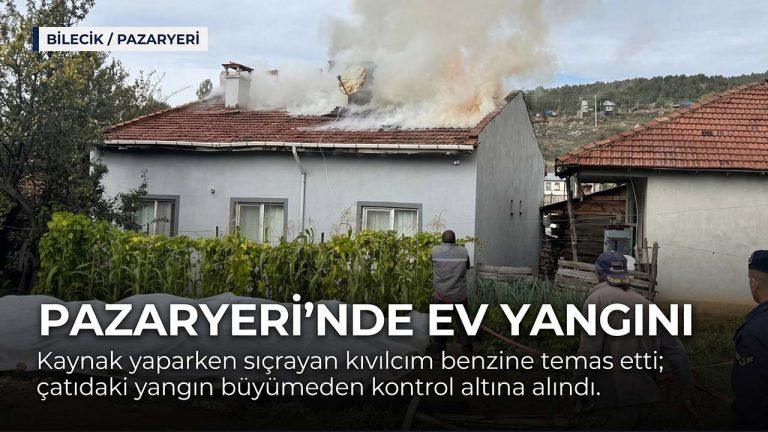 Kaynak Yaparken Çıkan Kıvılcım Yangına Neden Oldu