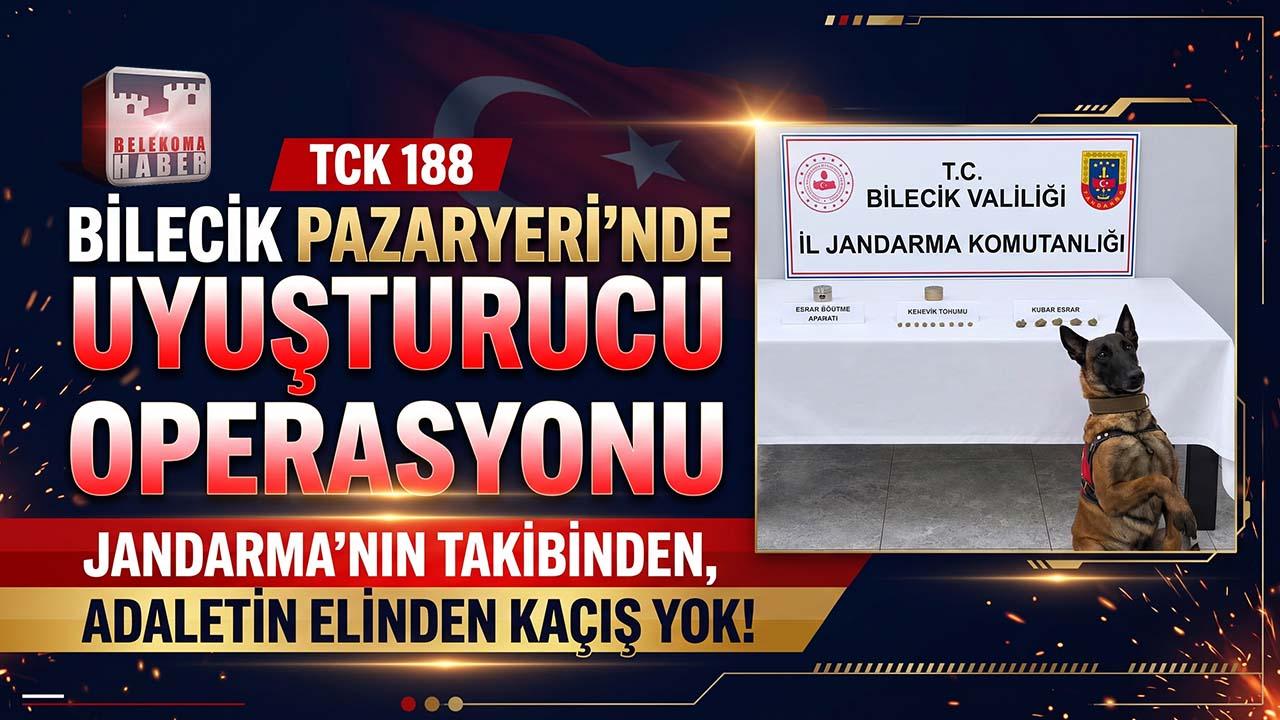 Bilecik Pazaryeri’nde Jandarmadan Uyuşturucu Operasyonu: Demirköy’de İkamete Baskın