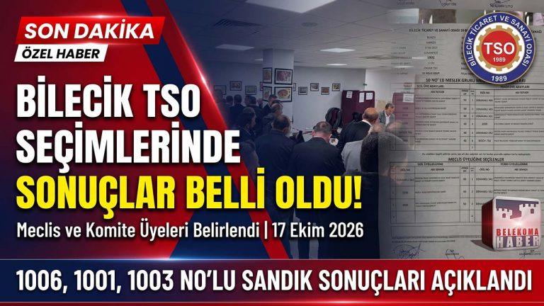 Bilecik TSO Seçim Sonuçları Belli Oldu! İşte Meslek Gruplarına Göre Meclis ve Komite Üyeleri