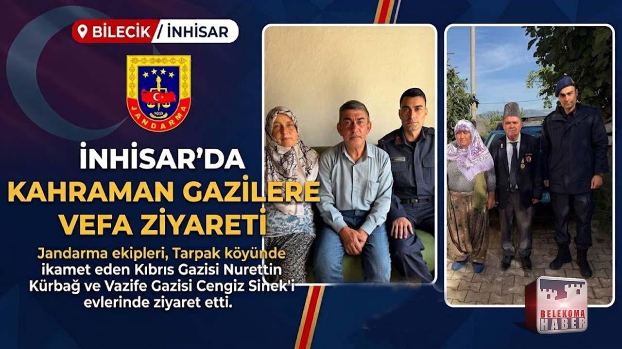 Tarpak Köyü’nde Gazi Ziyareti: Jandarma Her Zaman Yanınızda